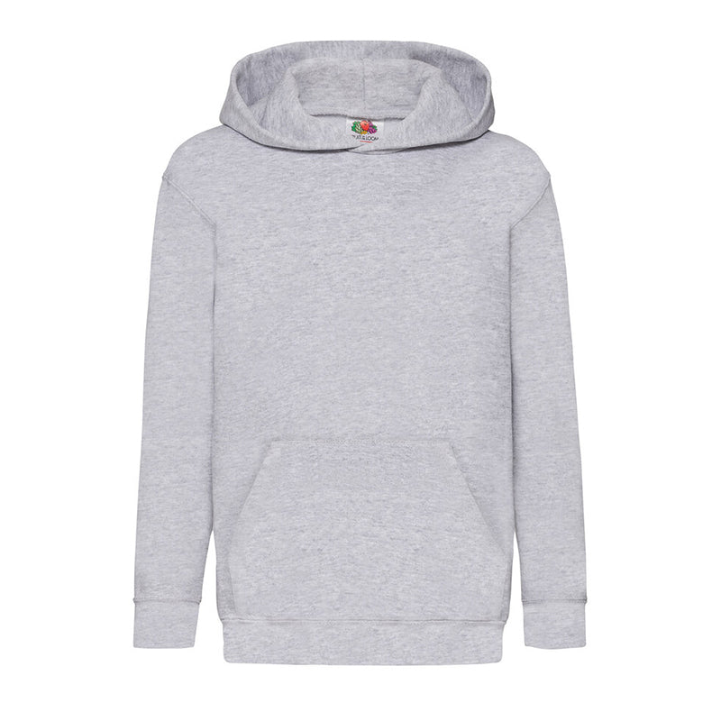 Kids Hooded Sweat, Gråmeleret
