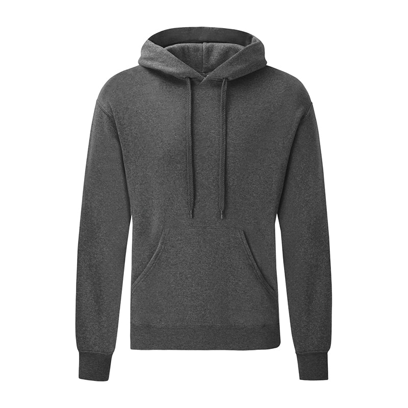 Classic Hooded Sweat, Mørk gråmeleret