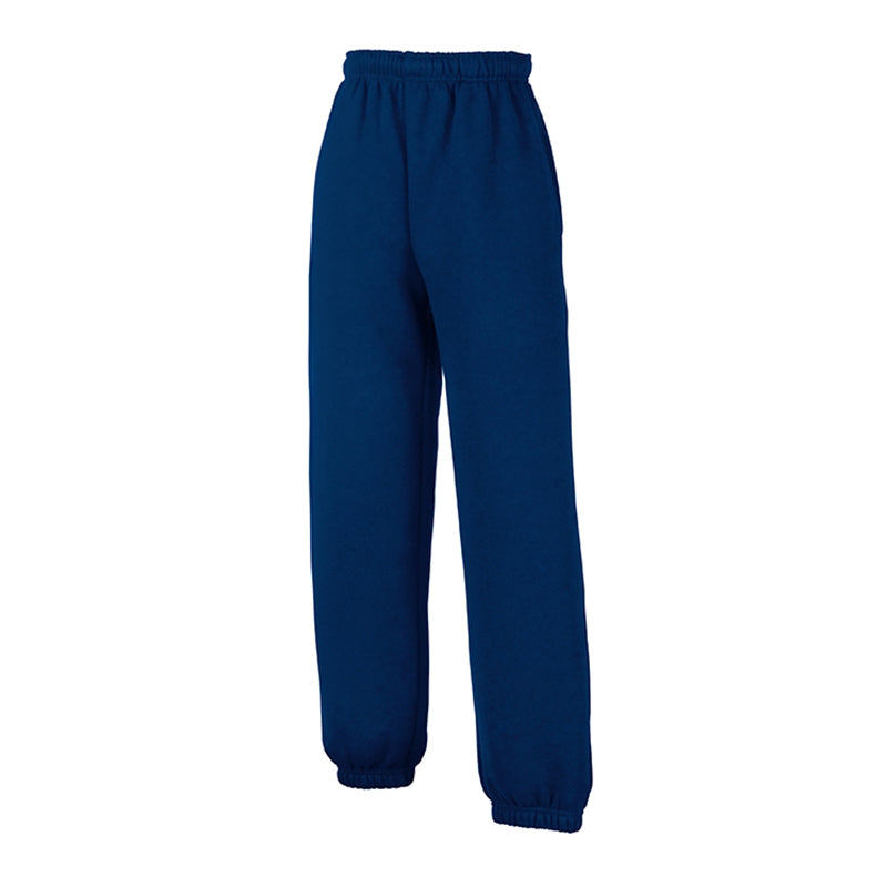 Kids Elasticated Cuff Jog Pants, Navy