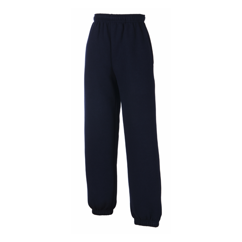 Kids Elasticated Cuff Jog Pants, Mørk navy
