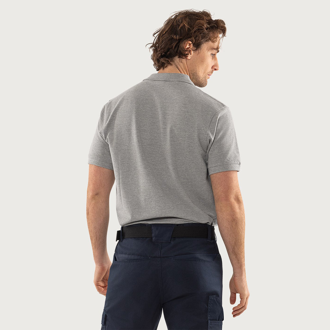 Acode Heavy poloshirt, Gråmeleret