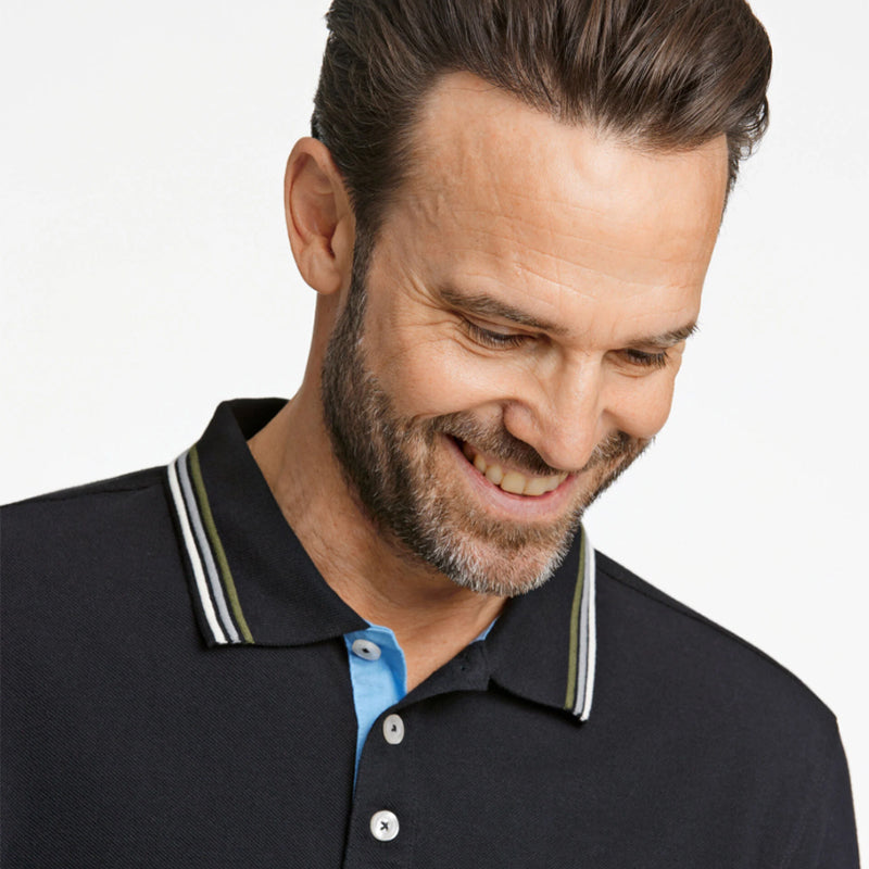 Poloshirt Comfort Fit, Sort