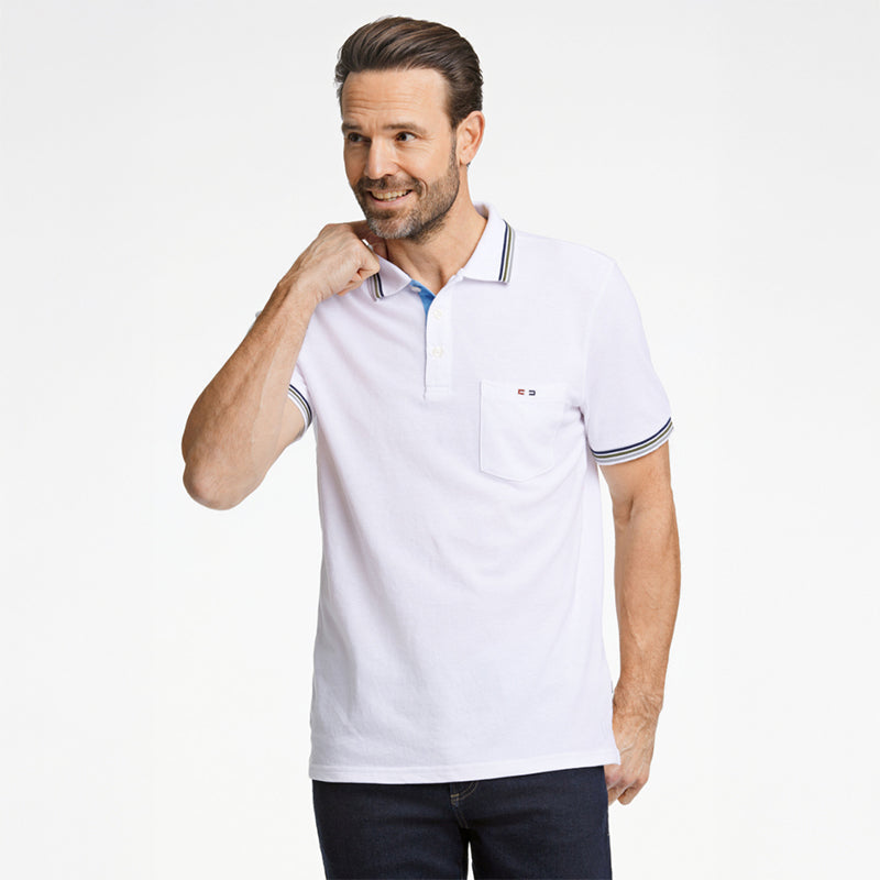 Poloshirt Comfort Fit, Hvid