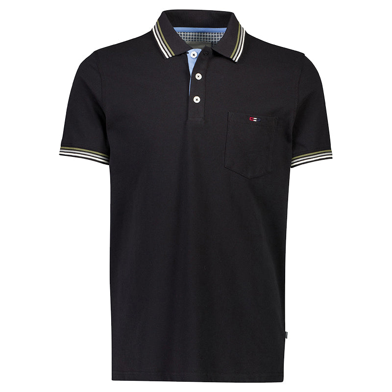 Poloshirt Comfort Fit, Sort