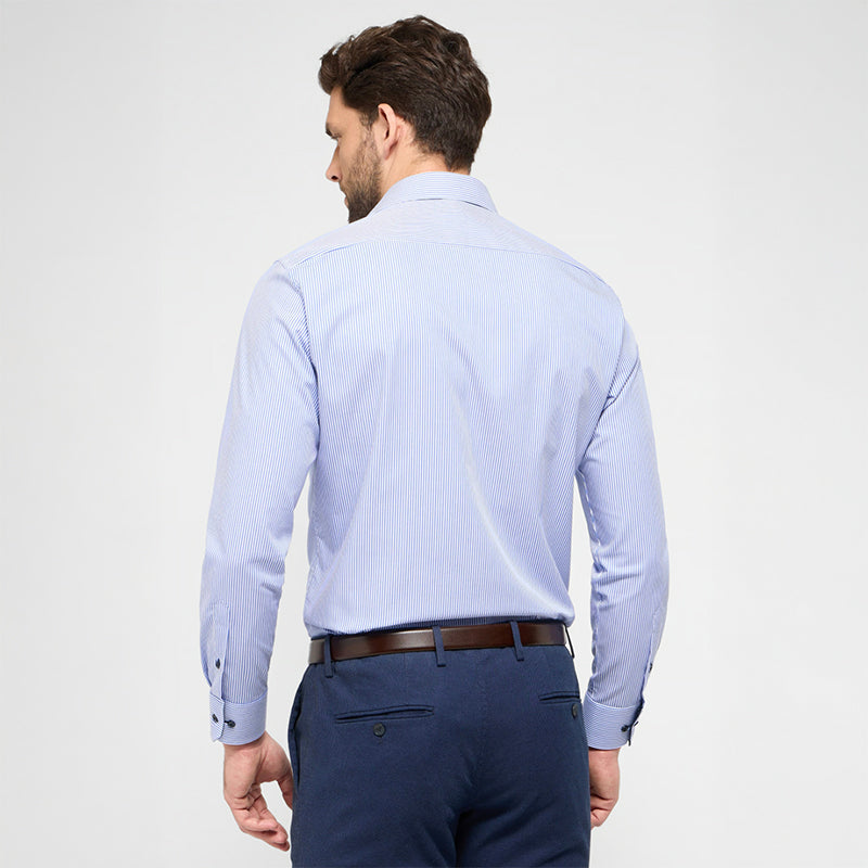 Skjorte Modern Fit, Blåstribet