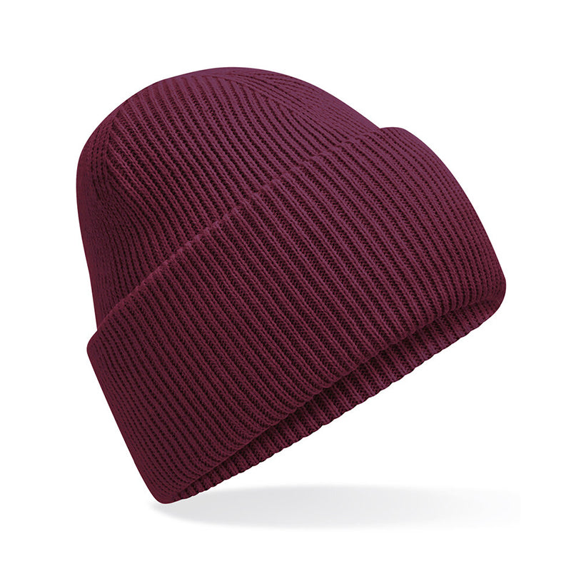 Classic Engineered Deep Cuffed Beanie, Bordeaux