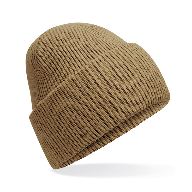 Classic Engineered Deep Cuffed Beanie, Beige