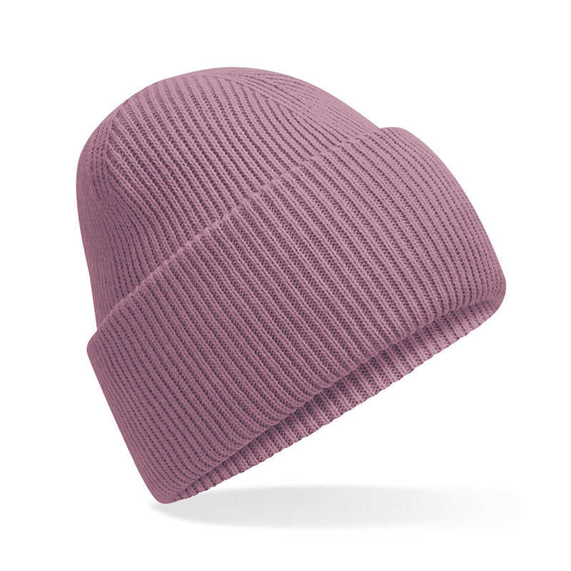 Classic Engineered Deep Cuffed Beanie, Støvet Lilla