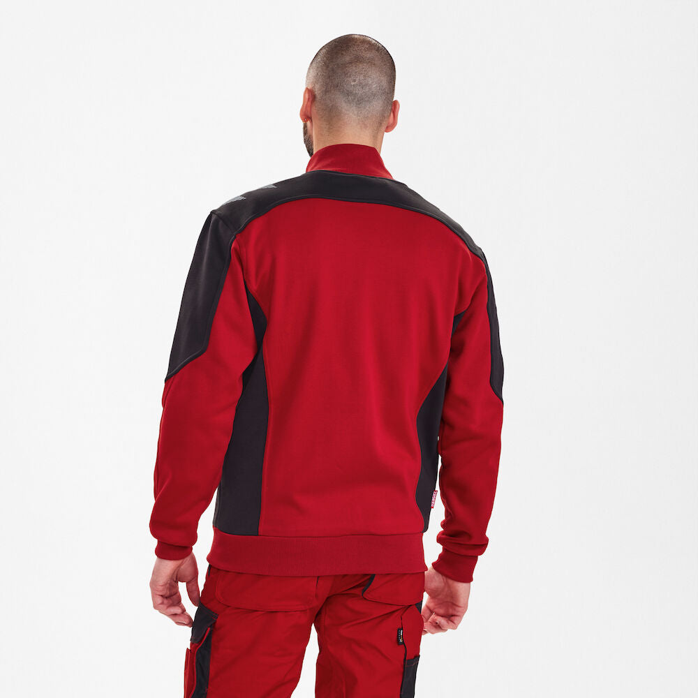 Galaxy sweat cardigan, Rød