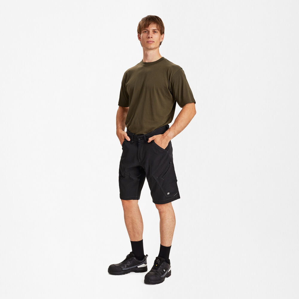 X-treme Strækbare Arbejdsshorts, Sort