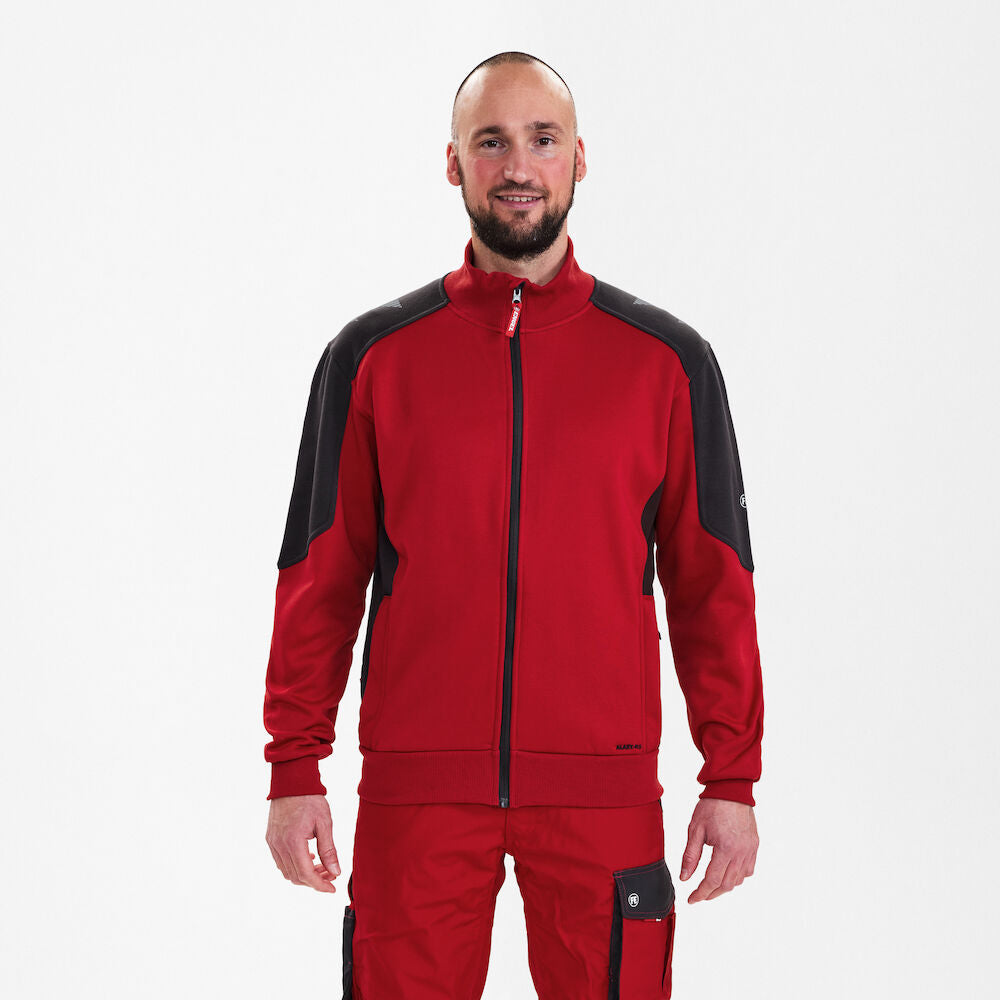 Galaxy sweat cardigan, Rød