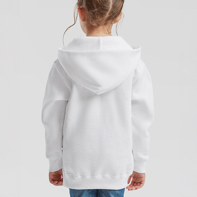 Kids Hooded Sweat, Hvid