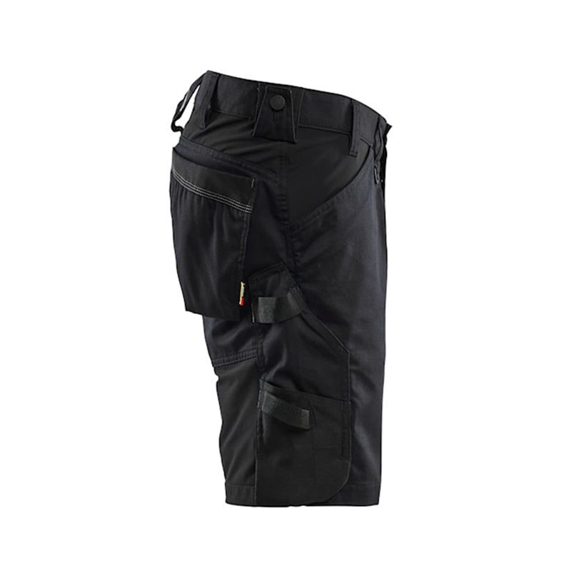 Håndværkershorts med stretch, Sort