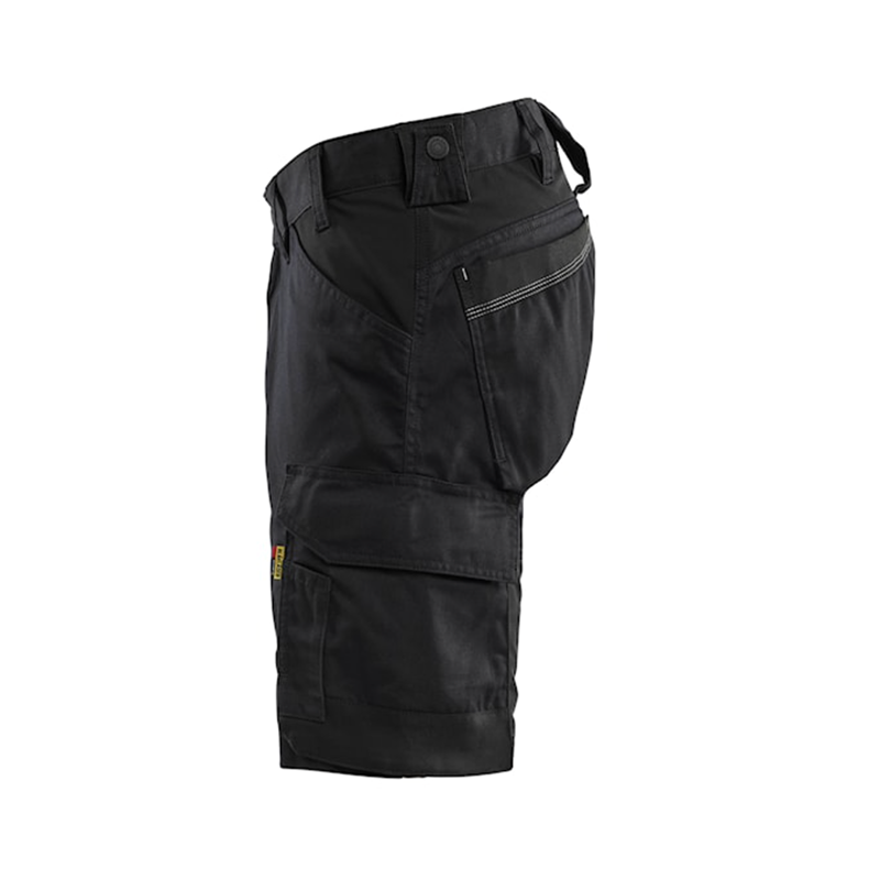 Håndværkershorts med stretch, Sort