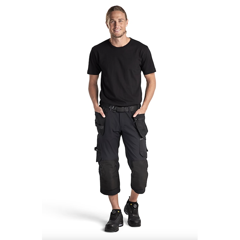 Håndværkerknickers 4-vejs stretch, Sort