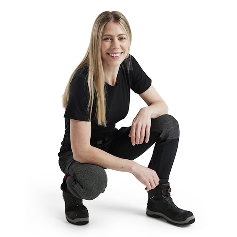 Dame servicebukser 4-vejs stretch, sort
