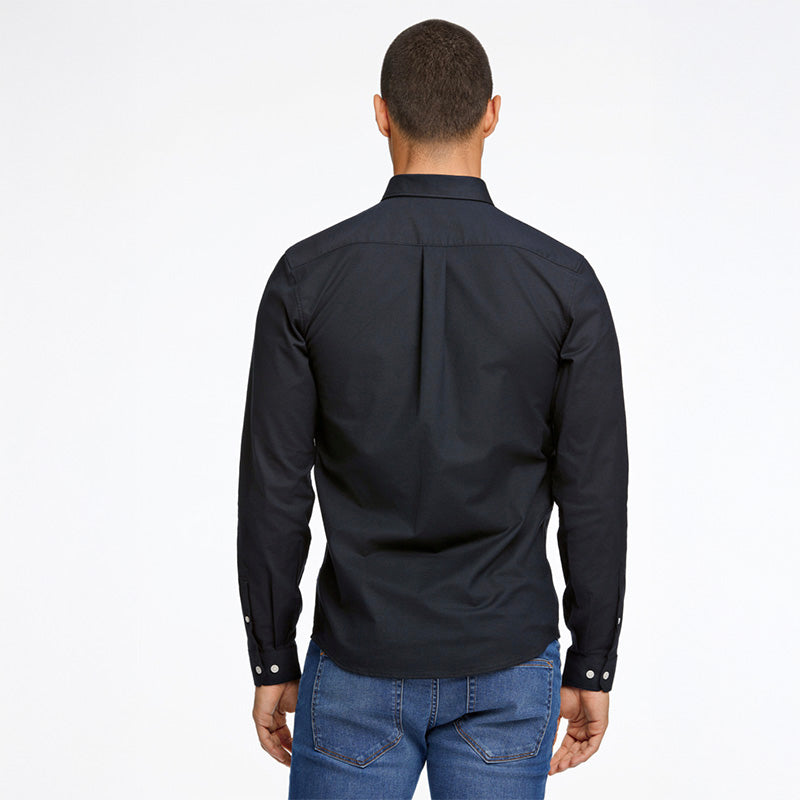 Oxford skjorte Slim Fit, Sort
