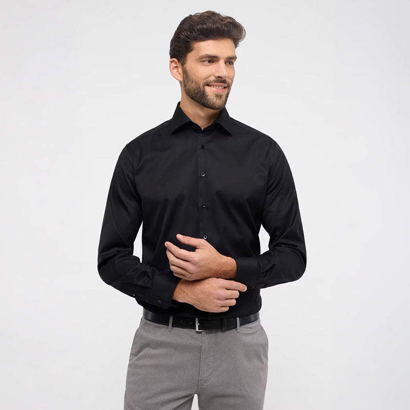 Cover Shirt, Modern Fit Sort