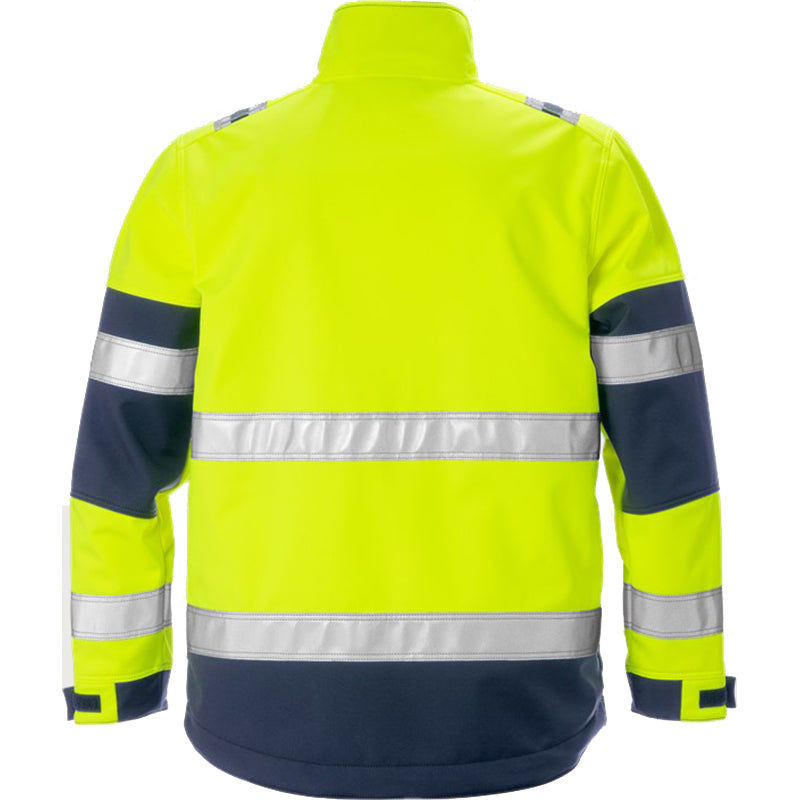 HI-Vis softshelljakke, Gul/Navy