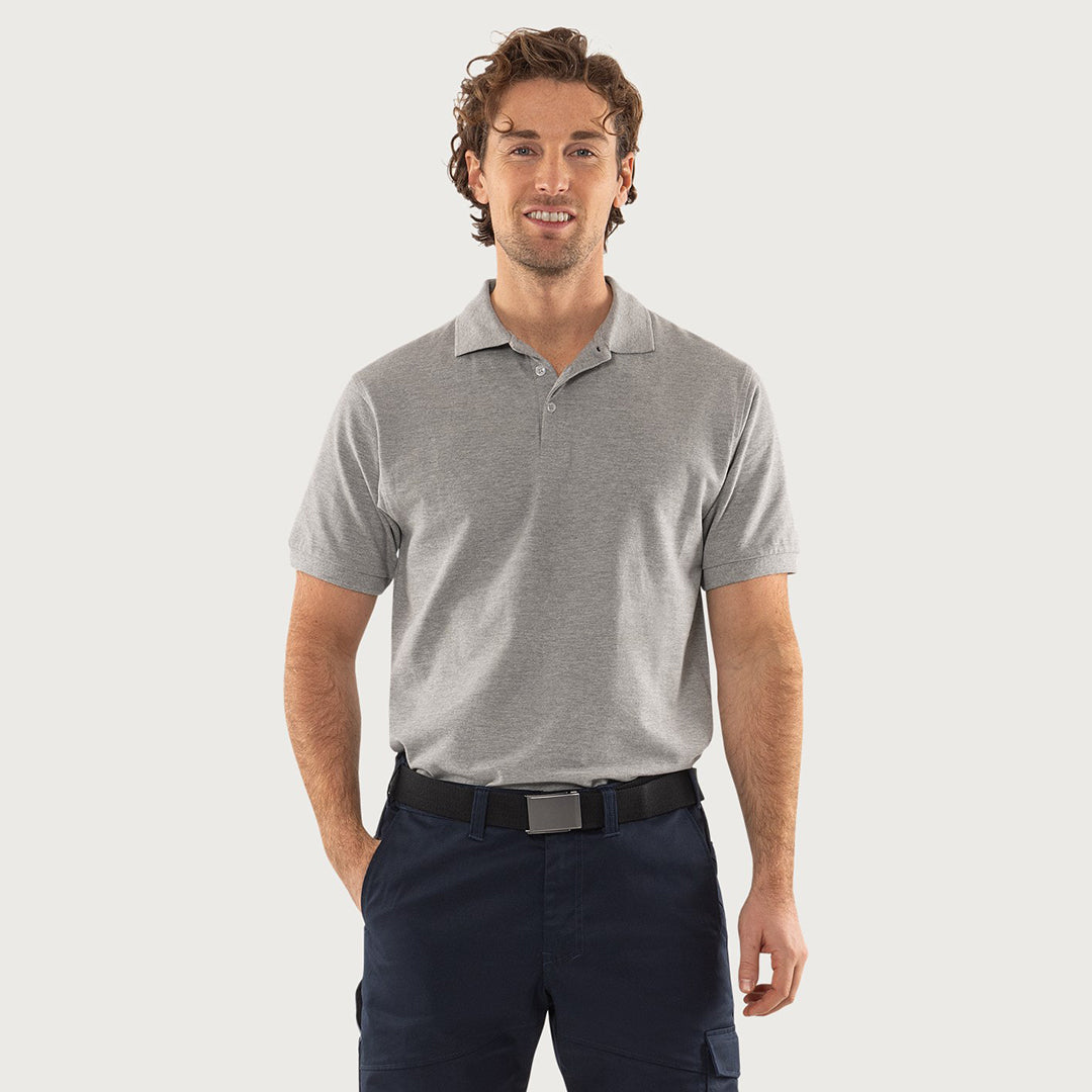 Acode Heavy poloshirt, Gråmeleret