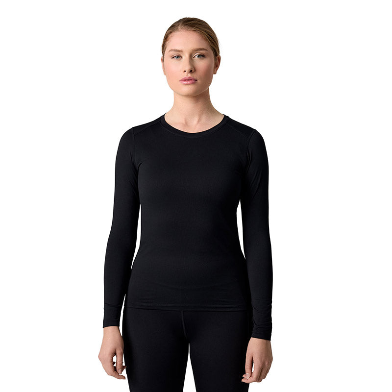 Langærmet Active t-shirt Dame, Sort