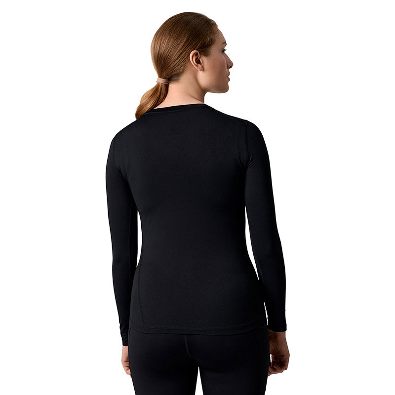 Langærmet Active t-shirt Dame, Sort