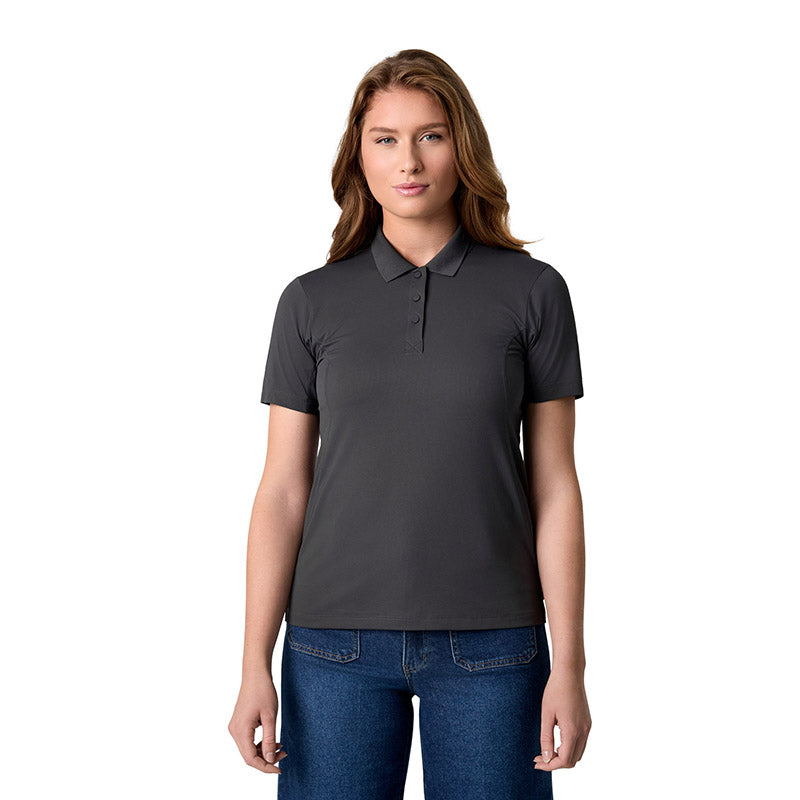 Active Poloshirt Dame, Koksgrå