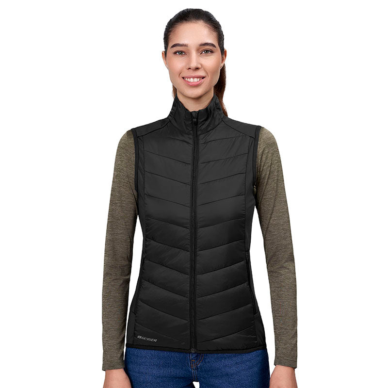 Hybrid Vest Dame, Sort