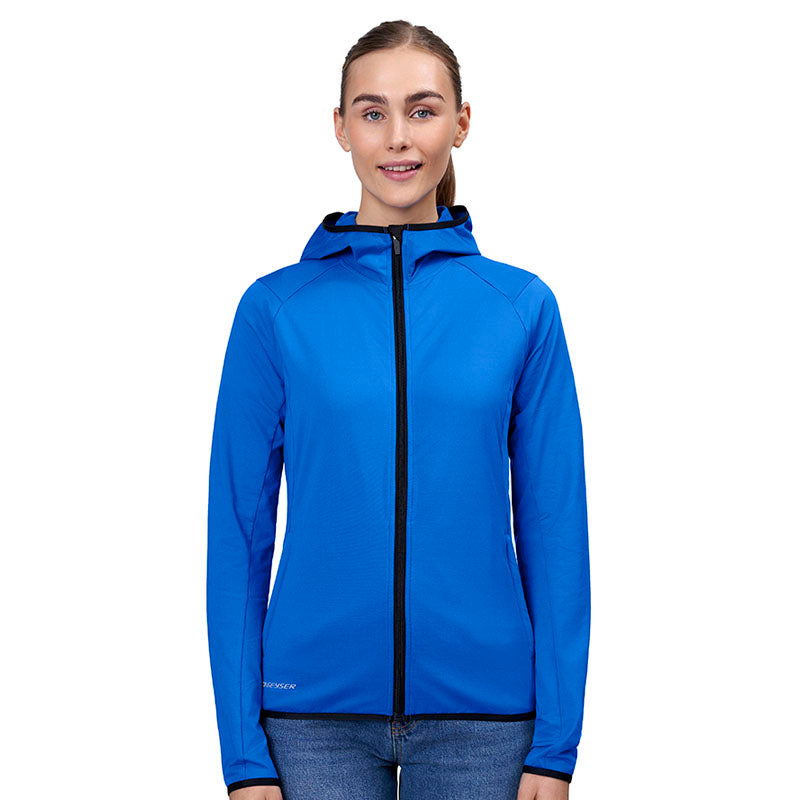 Stretch Hoodie Dame, Kongeblå