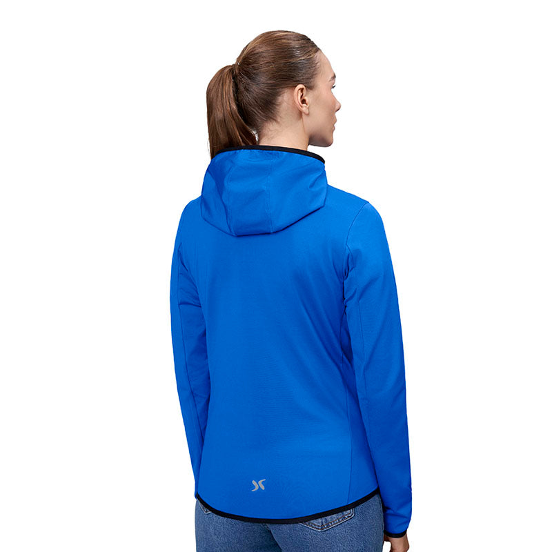 Stretch Hoodie Dame, Kongeblå