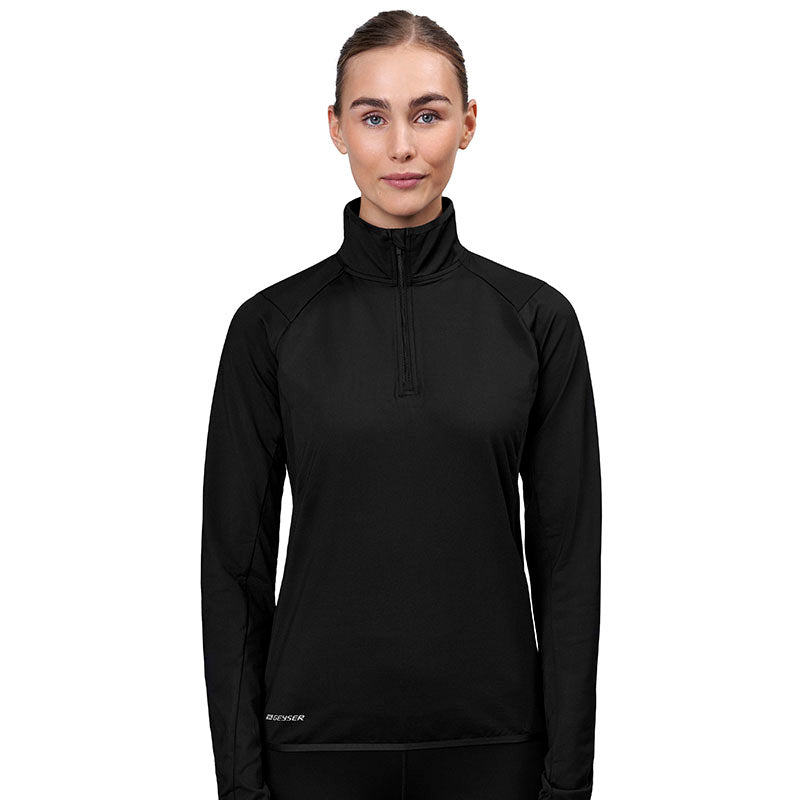 Stretch Trainer 1/4 Zip Dame, Sort