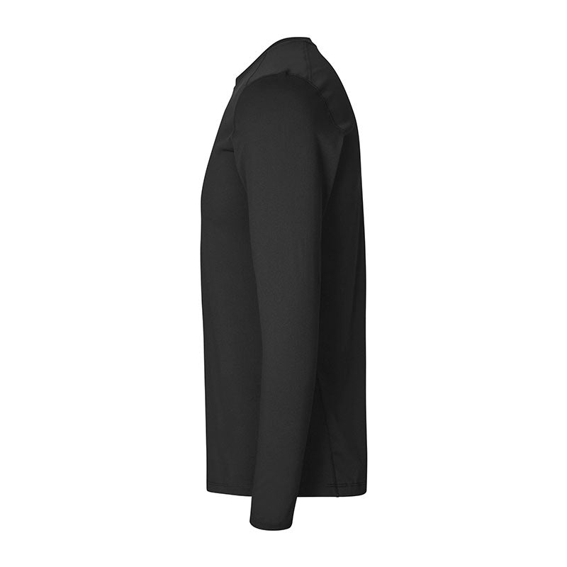 Langærmet active t-shirt, Sort