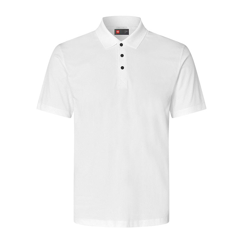 Active Poloshirt Herre, Hvid