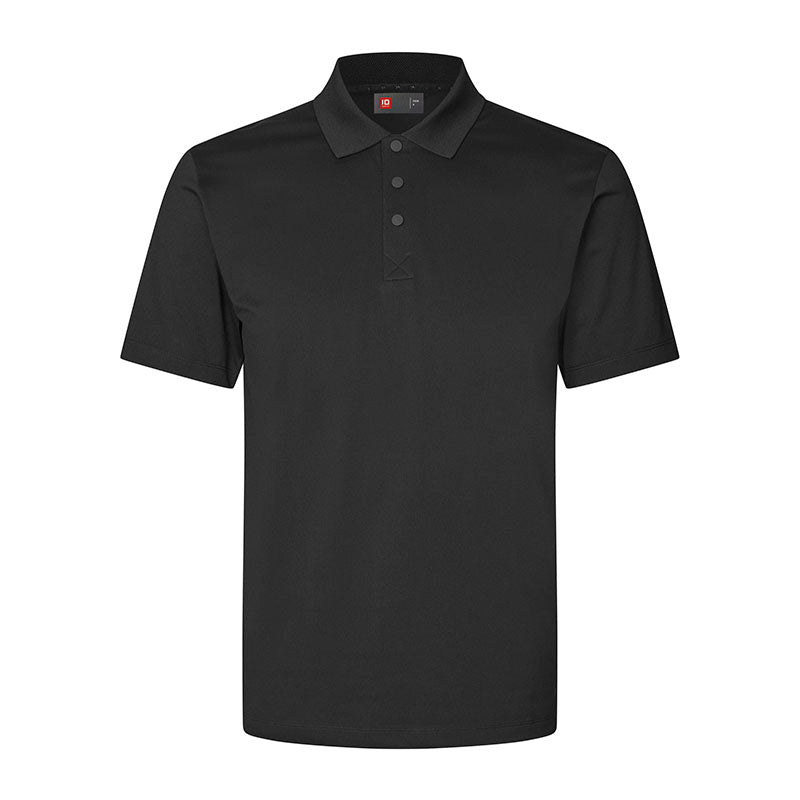 Active Poloshirt Herre, Sort