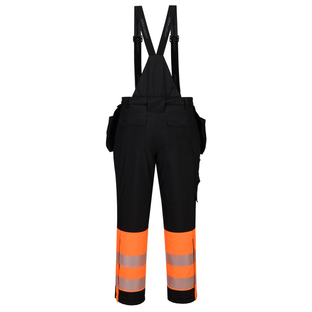Hi-Vis Klasse 1 Vinteroverall, Sort/orange