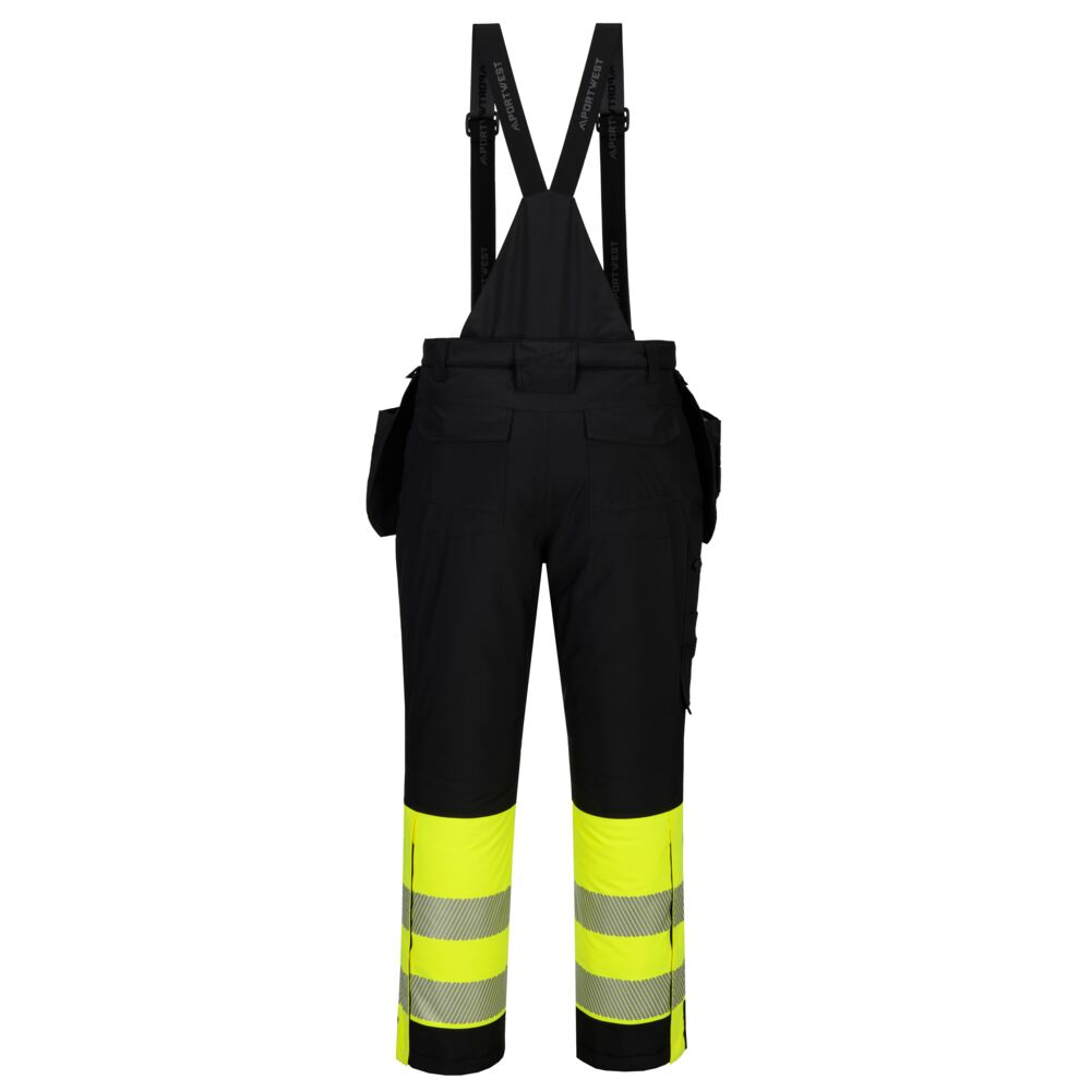 Hi-Vis Klasse 1 Vinteroverall, Sort/Gul