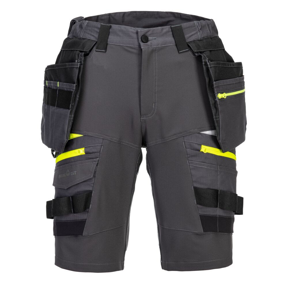 Shorts med aftagelige hængelommer, Grå