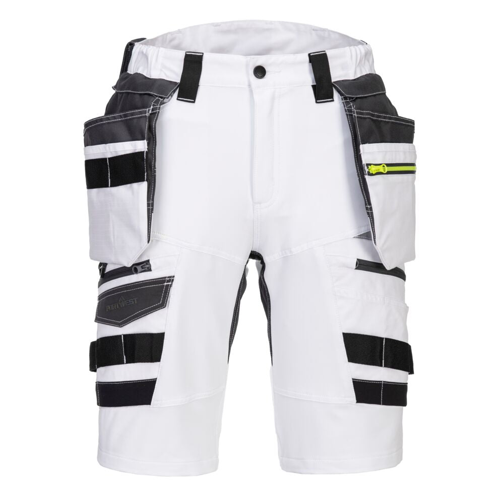 Shorts med aftagelige hængelommer, Hvid