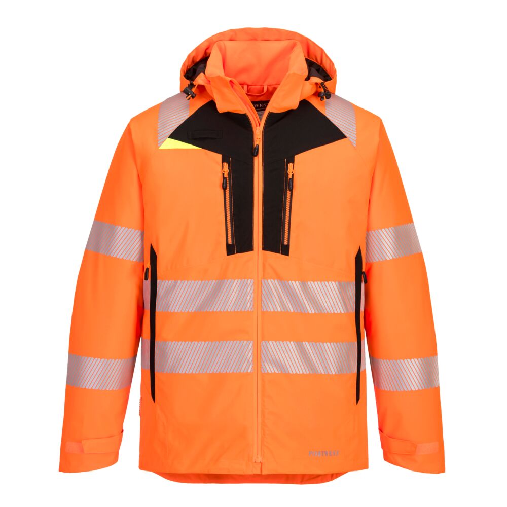 Hi-Vis Vinterjakke, Orange/Sort