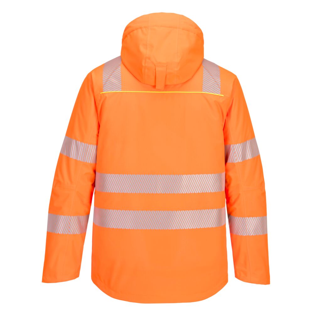 Hi-Vis Vinterjakke, Orange/Sort