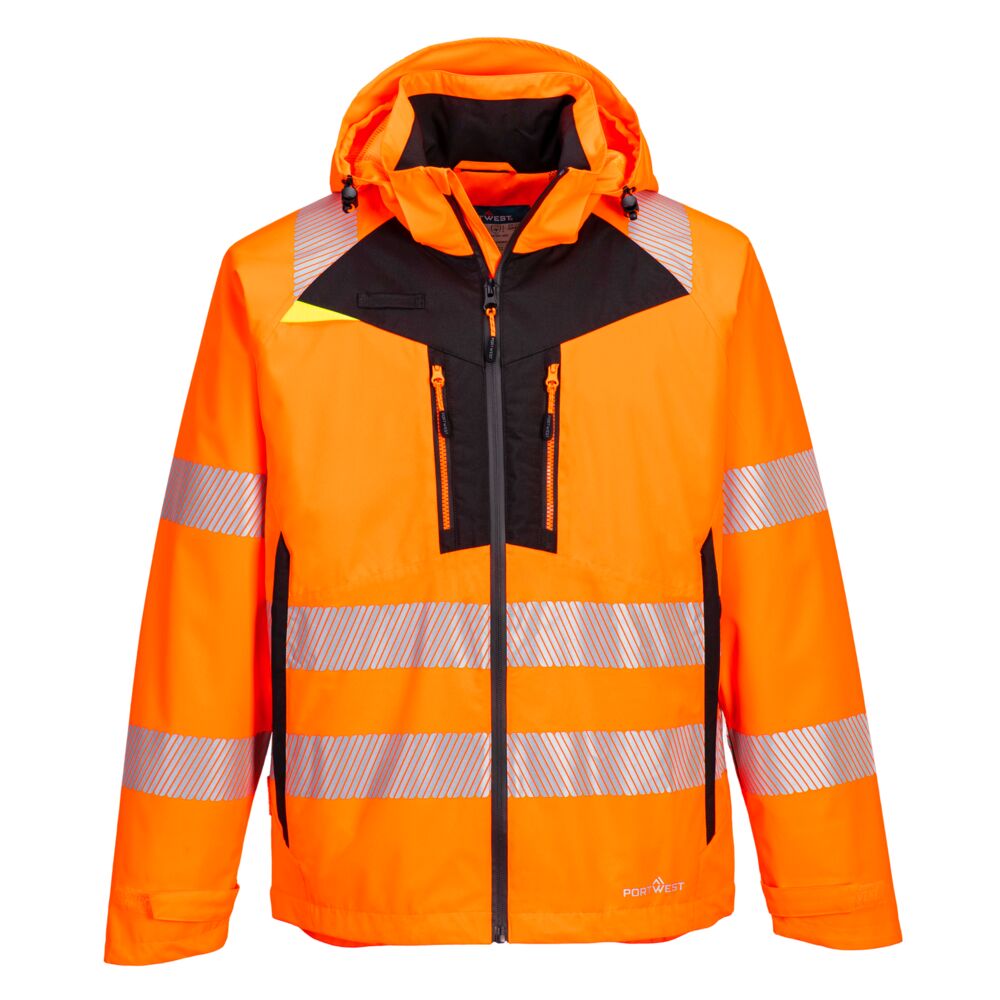 Hi-Vis Skaljakke, Orange/Sort