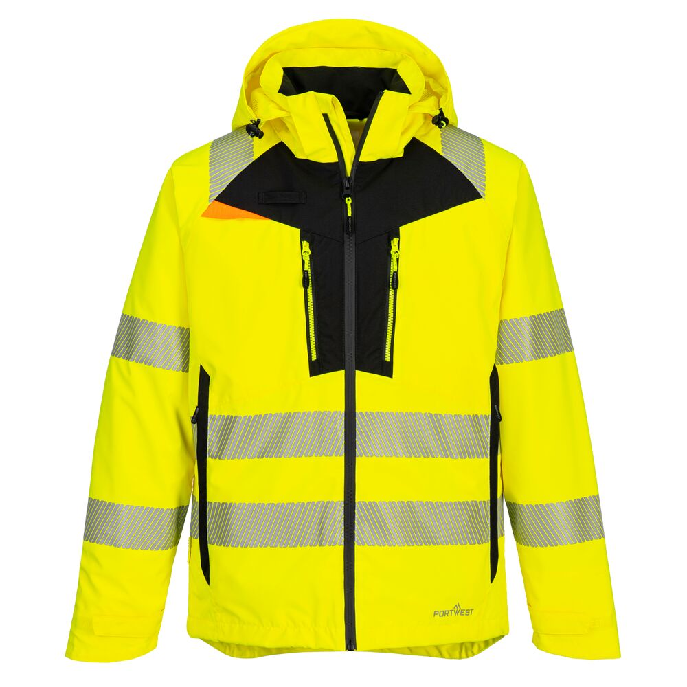 Hi-Vis Skaljakke, Gul/Sort