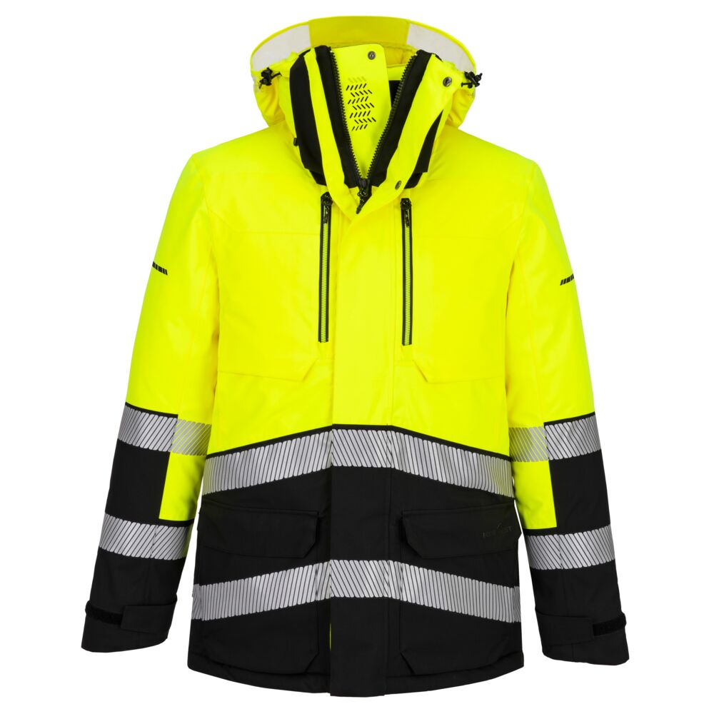 Expedition vinter parka, Gul/Sort