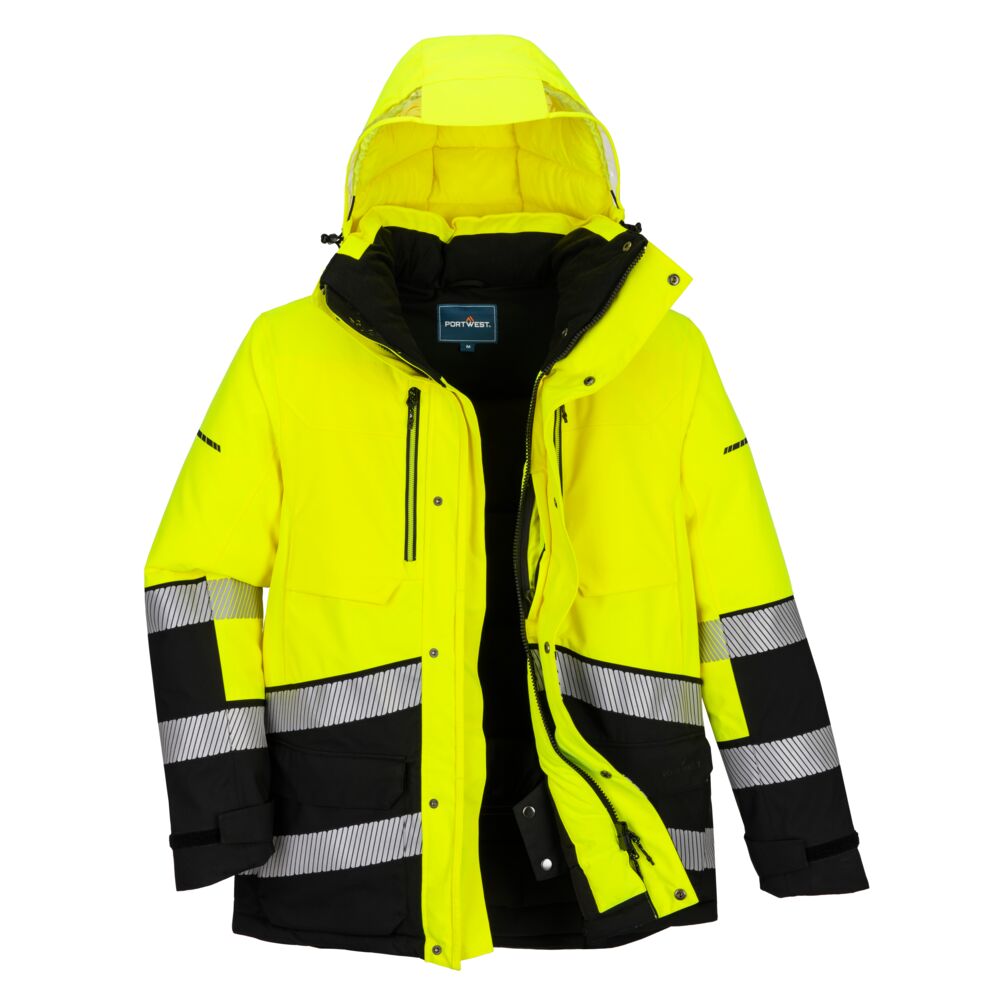 Expedition vinter parka, Gul/Sort