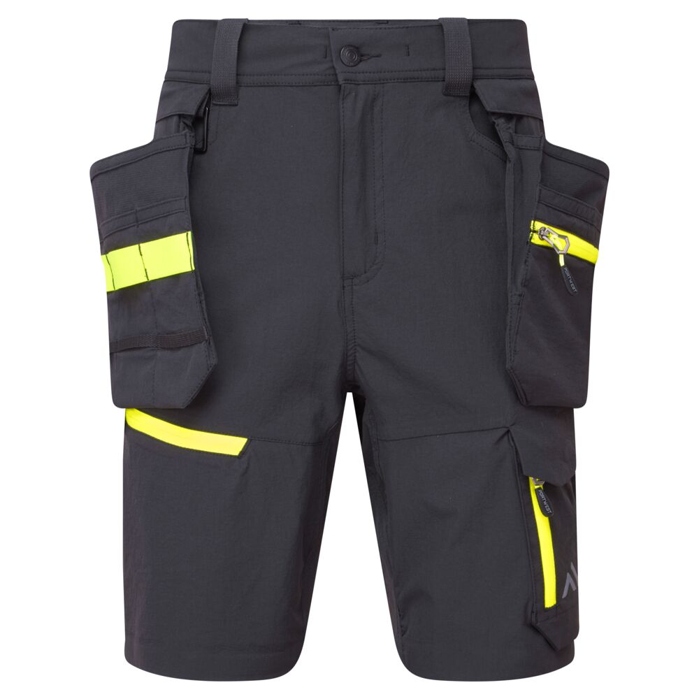 Letvægts shorts med hængelommer, Sort