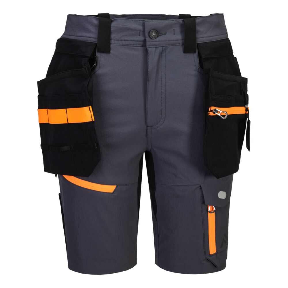Letvægts shorts med hængelommer, Grå