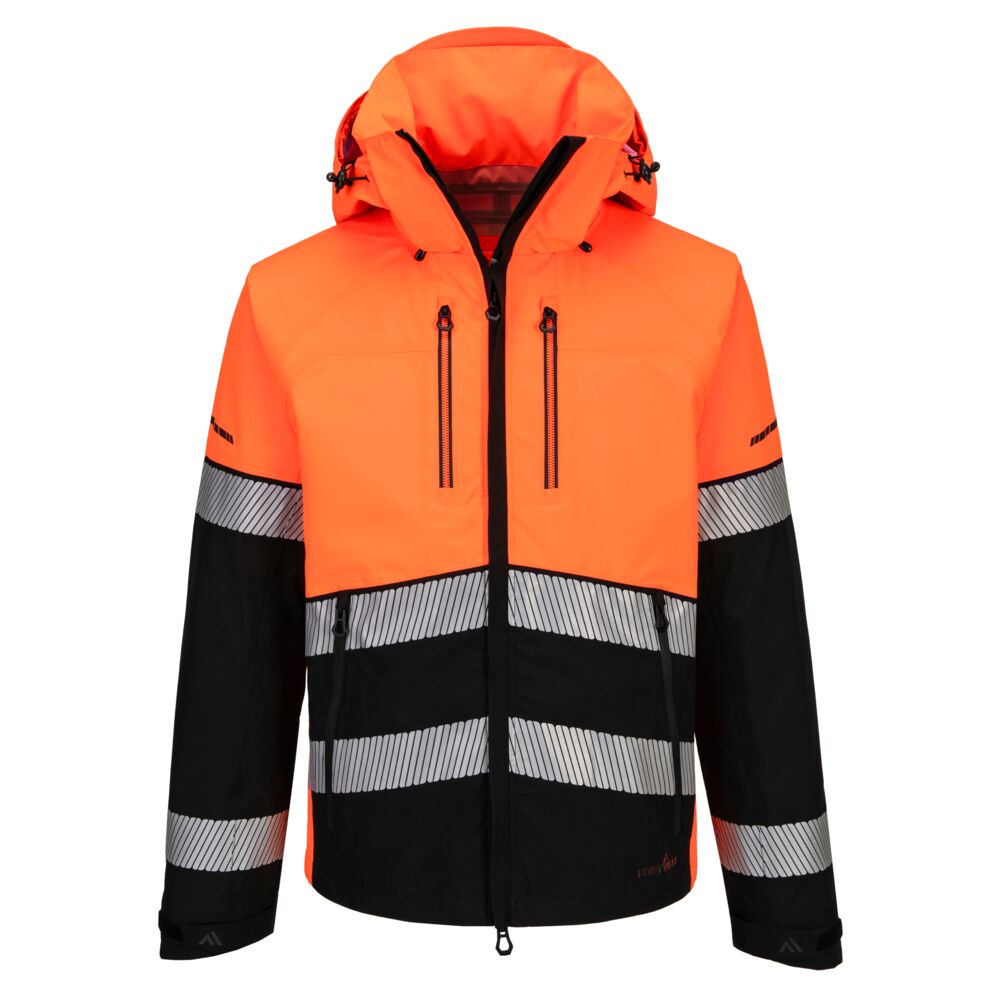 Hi-Vis Skal Jakke, Orange/Sort