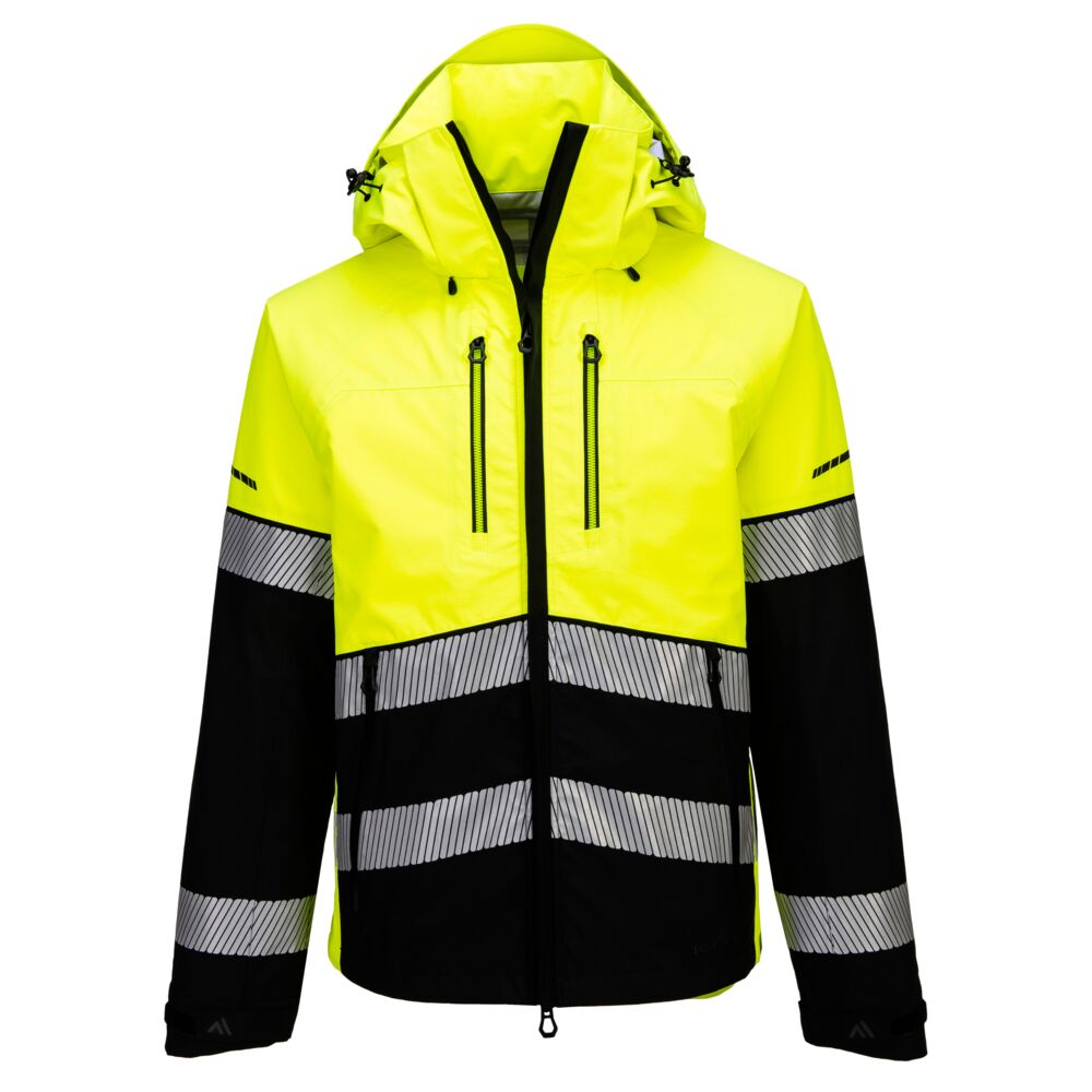 Hi-Vis Skal Jakke, Gul/Sort