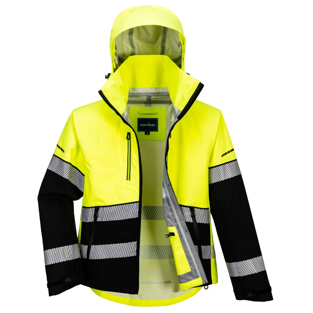 Hi-Vis Skal Jakke, Gul/Sort