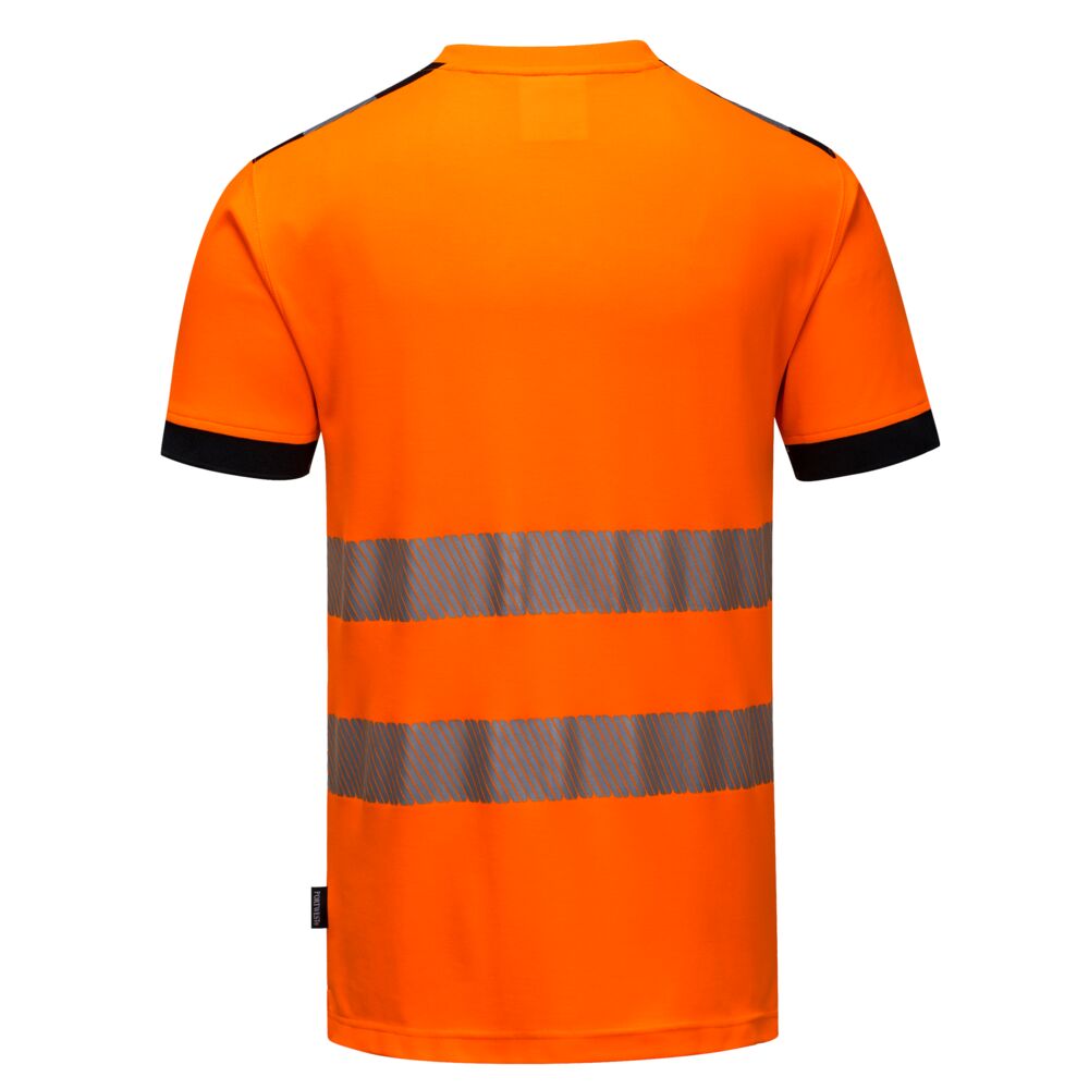 Hi-Vis T-shirt, Orange/Sort
